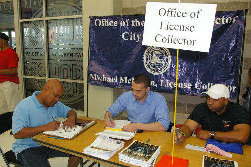 Licensing table at the 2012 Resource Fair