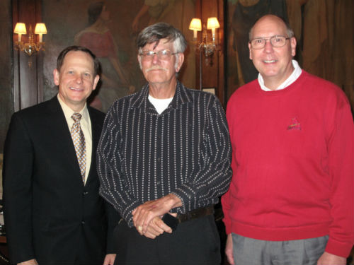 Mayor Slay with Donald Stephens and Parks Commissioner Dan Skillman 