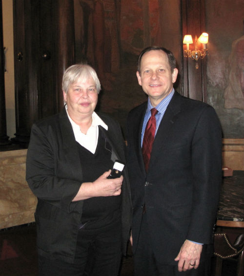 Nancy Brown and Mayor Francis G. Slay