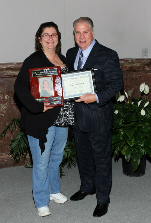 Pat Ortmann COR Employee of the Year for 2013 with Gregory F.X. Daly
