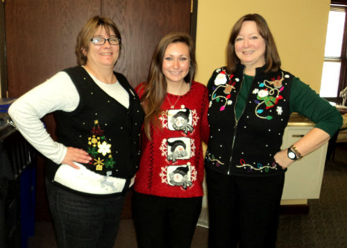 COR Property Dept. employees had fun with Wear Your Christmas Sweater Day