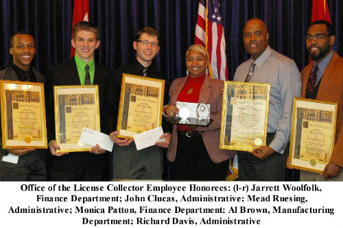 License Collector employees recognized in the month of Dec. 2012
