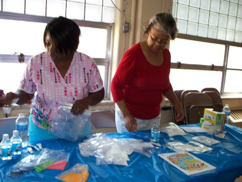 Shannon and June at the Asthma education event