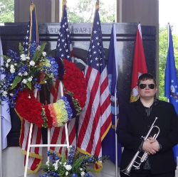 Taps at Soldiers Memorial June 29 2013