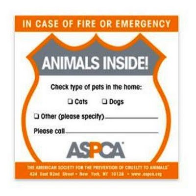 Animals Inside door sticker