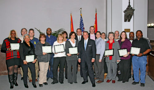 Group photo from COR Employee Awards ceremony